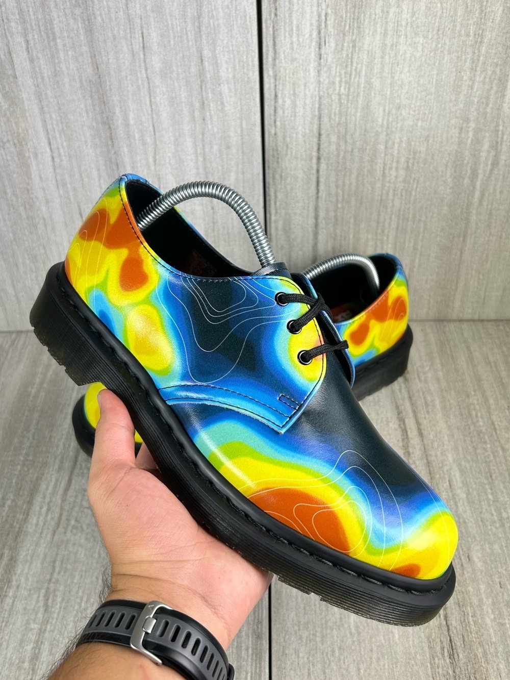 NEW Dr. Martens Docs 1461 Heat Map Genix Nappa Leather Oxford Boot Womens Size 9